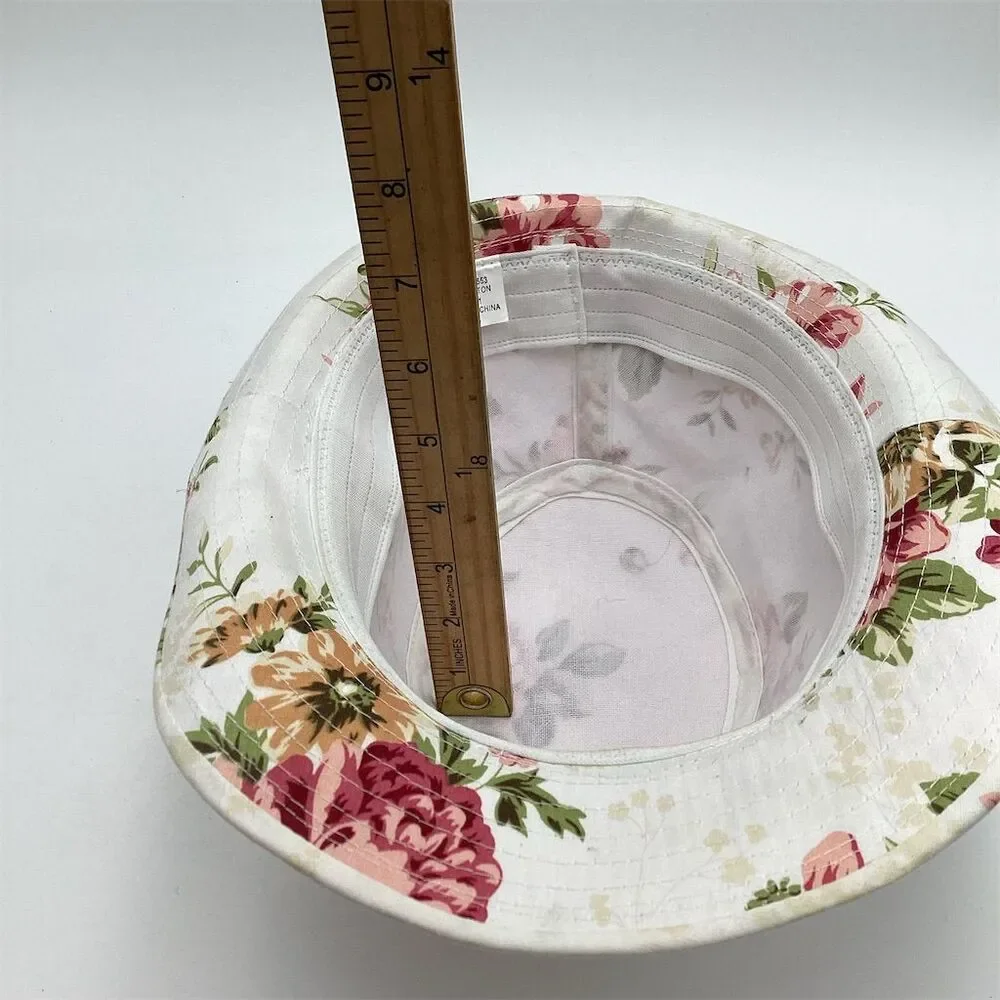 Women's Floral Fedora Hat Multicolor One Size‎